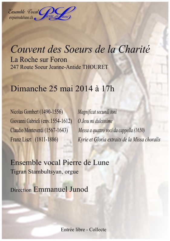 Image de l'affiche du concert Gombert, Gabrieli, Monteverdi, Liszt